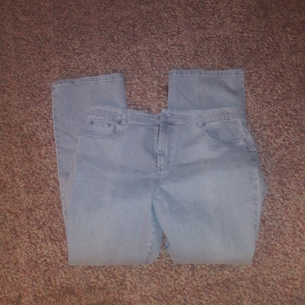 Gray jeans womans size 14